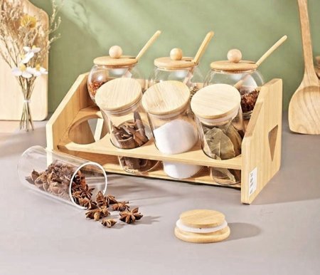 طقم بهارات خشب