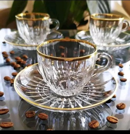 طقم فناجين الشاي /النسكافيه